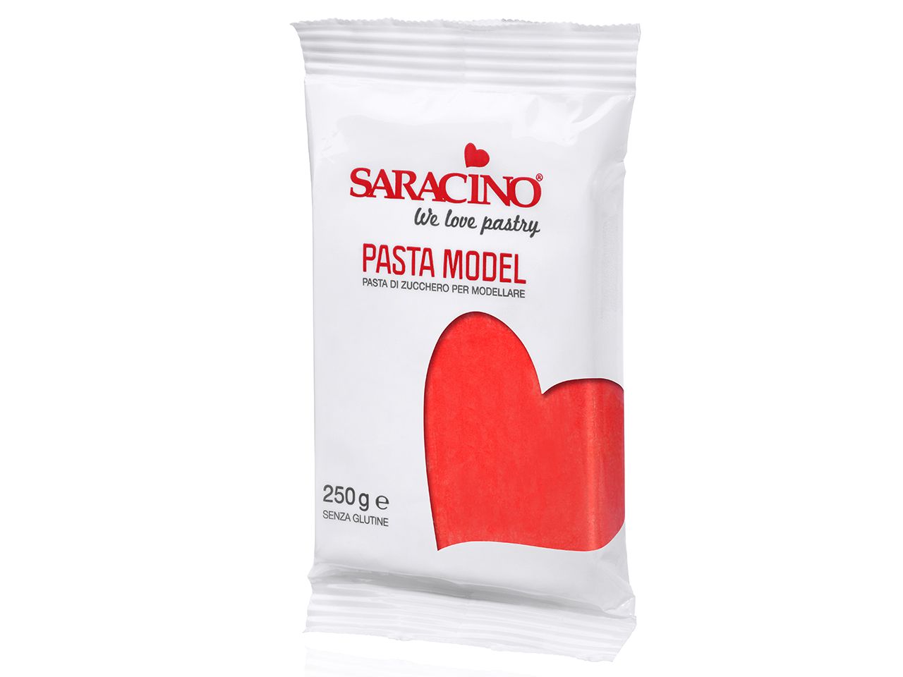 Saracino Modellierfondant Pasta Model rot 250g